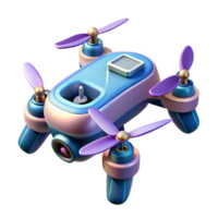 notable futuristic Ultra-detailed, concept art style, isolated cutout of a futuristic, drone, quadcopter design with Transparent Background high quality png
