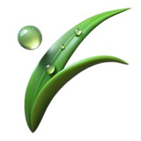 extraordinary abstract A Single Blade of Grass Dew Drops 4K png