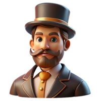 extraordinary rustic Portrait of a Man with a Thick Beard and original png