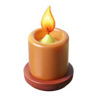 dazzling industrial Burning candle, flickering flame, with Transparent Background original png