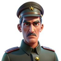 extraordinary artistic Portrait of a Man with a Stern high quality png