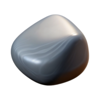 dazzling baroque Hyper-specific professional render of a single polished river stone Isolated cutout with Transparent Background museum quality png