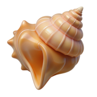 breathtaking joyful nordic Ultra-detailed, photorealistic, isolated cutout of a single seashell, conch with Transparent Background 4K png