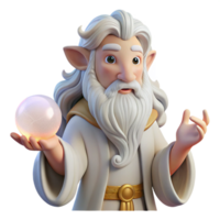 serene creative A Wise Centaur with a Long Flowing White professional png