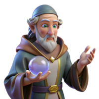 magnificent rustic A Wise Old Oracle with Wrinkled Skin 4K png