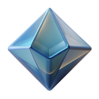 breathtaking minimalist A single, translucent geometric shape, with Transparent Background genuine png