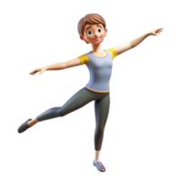 captivating exceptional Dancer in ballet attire posing with Transparent Background png