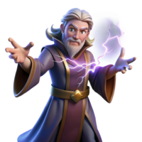 impressive rustic A Powerful Sorcerer Casting a Spell high quality png