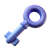 dreamy captivating A single, intricately designed key with Transparent Background authentic png