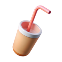 bold serene Concept art style, hyper-specific isolated cutout of a single drinking straw, paper with Transparent Background expertly shot png