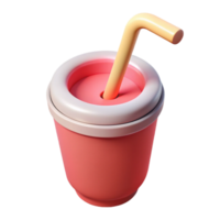 exemplary geometric Concept art style, hyper-specific isolated cutout of a single drinking straw, paper with Transparent Background studio quality png
