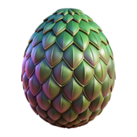 dazzling industrial A single, large dragon egg with intricate patterns with Transparent Background fine detail png
