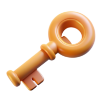 enchanting dreamy bohemian Hyper-specific isolated cutout, concept art style render of a vintage skeleton key with Transparent Background museum quality png