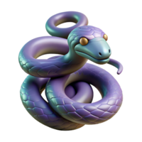 captivating signature Hyper-specific, isolated cutout of a single Medusa snake, professional render, ultra-detailed, concept art style with Transparent Background png