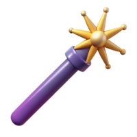 ethereal alluring A stylized magic wand with sparks with Transparent Background high quality png