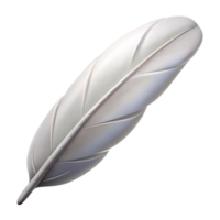 alluring nostalgic creative Single feather, white dove feather with Transparent Background exclusive png