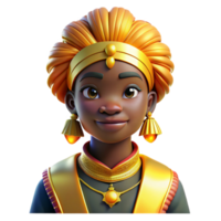 wonderful minimalist Portrait of a Person Wearing Traditional authentic png