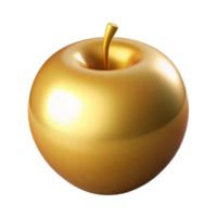 elegant nostalgic coastal Isolated cutout of Aphrodite's golden apple, hyper-specific, ultra-detailed, professional render, concept art style with Transparent Background fine detail png