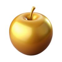 requintado brincalhão contemporâneo isolado Cortar fora do de afrodite dourado maçã, hiperespecífico, ultra-detalhado, profissional renderizar, conceito arte estilo com transparente fundo autêntico png