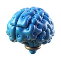 exemplary bohemian Ultra-detailed, professional render of a floating brain emitting binary code with Transparent Background authentic png