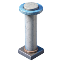 dynamic captivating Concrete pillar, reinforced concrete, with Transparent Background sharp png