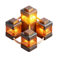 wonderful abstract A Network of Interconnected Servers professional png
