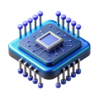 impressive abstract A Close Up of a Microchip Intricate high quality png