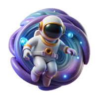 elegant traditional A Solitary Astronaut Floating in Space high resolution png