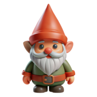 dramatic picturesque A whimsical gnome with a pointed hat, with Transparent Background flawless png
