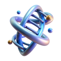 dramático rústico uma dna Duplo hélice rotativo dentro espaço 4k png