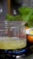 pasta nests Cooking process Step by step Water boils in a saucepan as nests of thin pasta are added to cook delicate spaghetti. Thin spaghetti noodles in the shape of a nest. instant noodles video
