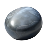 beautiful minimalist Photorealistic hyper-specific image of a single polished river stone, grey and smooth, with Transparent Background expertly shot png