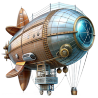 dramatic avant-garde Steampunk airship blueprint with detailed schematics and annotations with Transparent Background gallery standard png