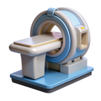 distinctive modern Concept art style, isolated cutout of a single advanced medical scanner, ultra-detailed with Transparent Background gallery standard png