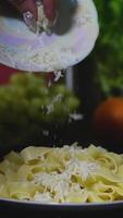 pasta nests Cooking process Step by step Water boils in a saucepan as nests of thin pasta are added to cook delicate spaghetti. Thin spaghetti noodles in the shape of a nest. instant noodles video