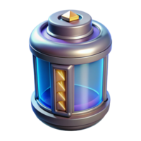 calm alluring Photorealistic professional render of a futuristic power cell, hyper-specific, isolated cutout with Transparent Background sharp png