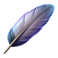dynamic vibrant A floating feather, light and airy, with intricate details with Transparent Background refined png