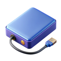 alluring minimalist External hard drive, portable storage, with Transparent Background precision png