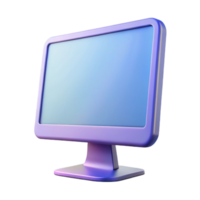 calm fascinating Computer monitor, widescreen display, with Transparent Background flawless png
