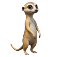 serene classic A Curious Meerkat Standing on Its Hind high resolution png
