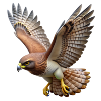 stunning classic A Soaring Hawk Circling Overhead Sharp authentic png