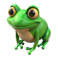 elegant victorian Frog, green, bulging eyes with Transparent Background gallery standard png