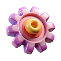alluring impressionist Photorealistic, hyper-specific, isolated cutout of a single wilting flower made of clockwork gears with Transparent Background masterfully captured png