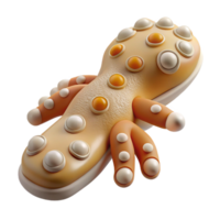 enchanting contemporary Photorealistic, ultra-detailed isolated cutout of a biomechanical gecko foot with microscopic adhesive pads with Transparent Background precision png