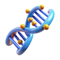 celebrated organic A DNA double helix strand with glowing nucleotides with Transparent Background gallery standard png