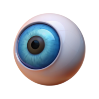 bold serene Professional render, hyper-specific, isolated cutout of a single Cyclops eye, intensely detailed iris with Transparent Background masterfully captured png