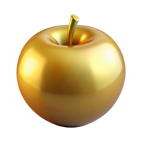 dynamic pristine Golden Apple of Discord with Transparent Background studio quality png