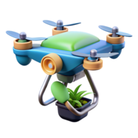 bold splendid Agricultural technology drone, precision agriculture, with Transparent Background professional png