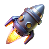 beautiful melancholic impressionist Spaceship engine nozzle with glowing plasma exhaust with Transparent Background impeccable png