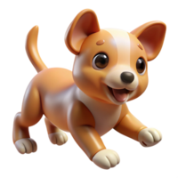 serene modern A Playful Puppy Chasing Its Tail Dynamic exclusive png